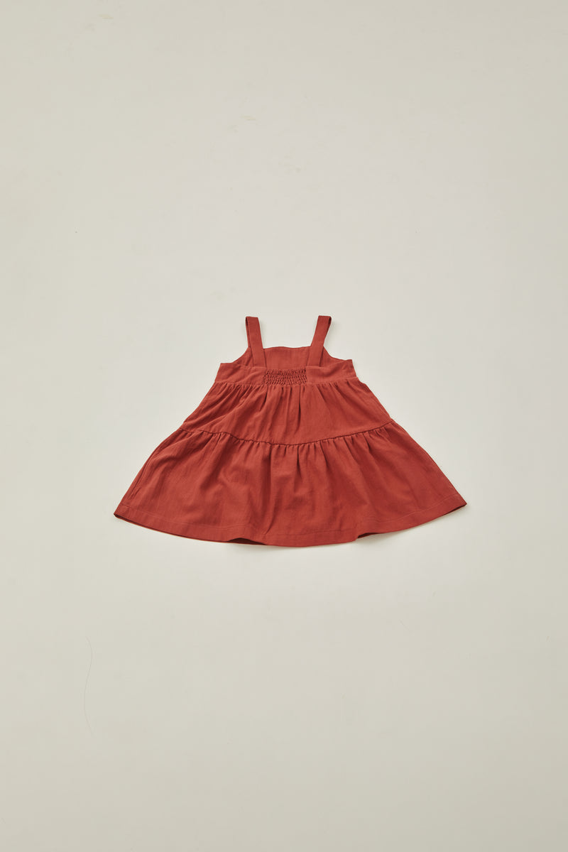 Mini Tiered Dress in Sienna