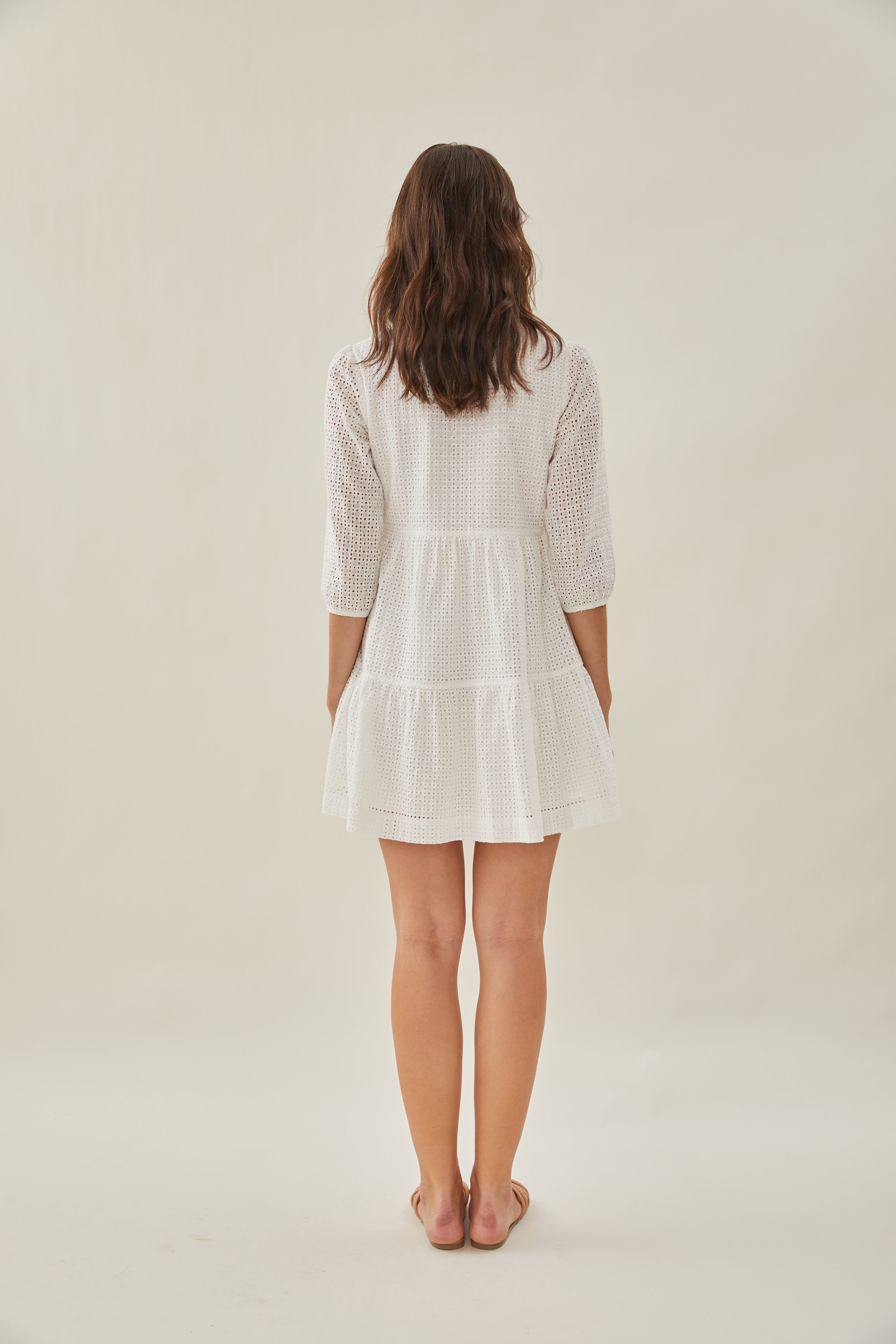 Maha Crochet Tiered Dress