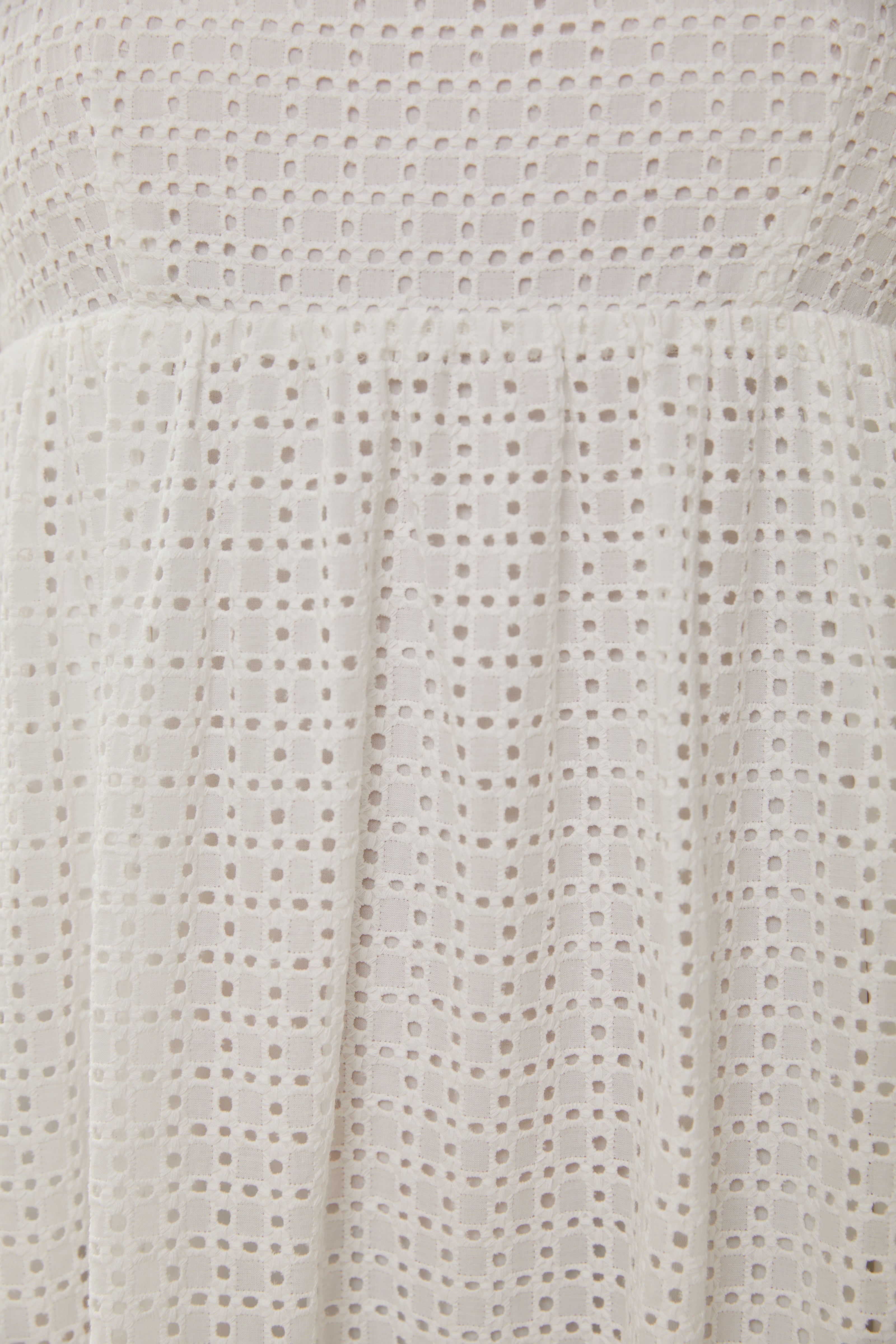 Maha Crochet Cami Midi Dress in White