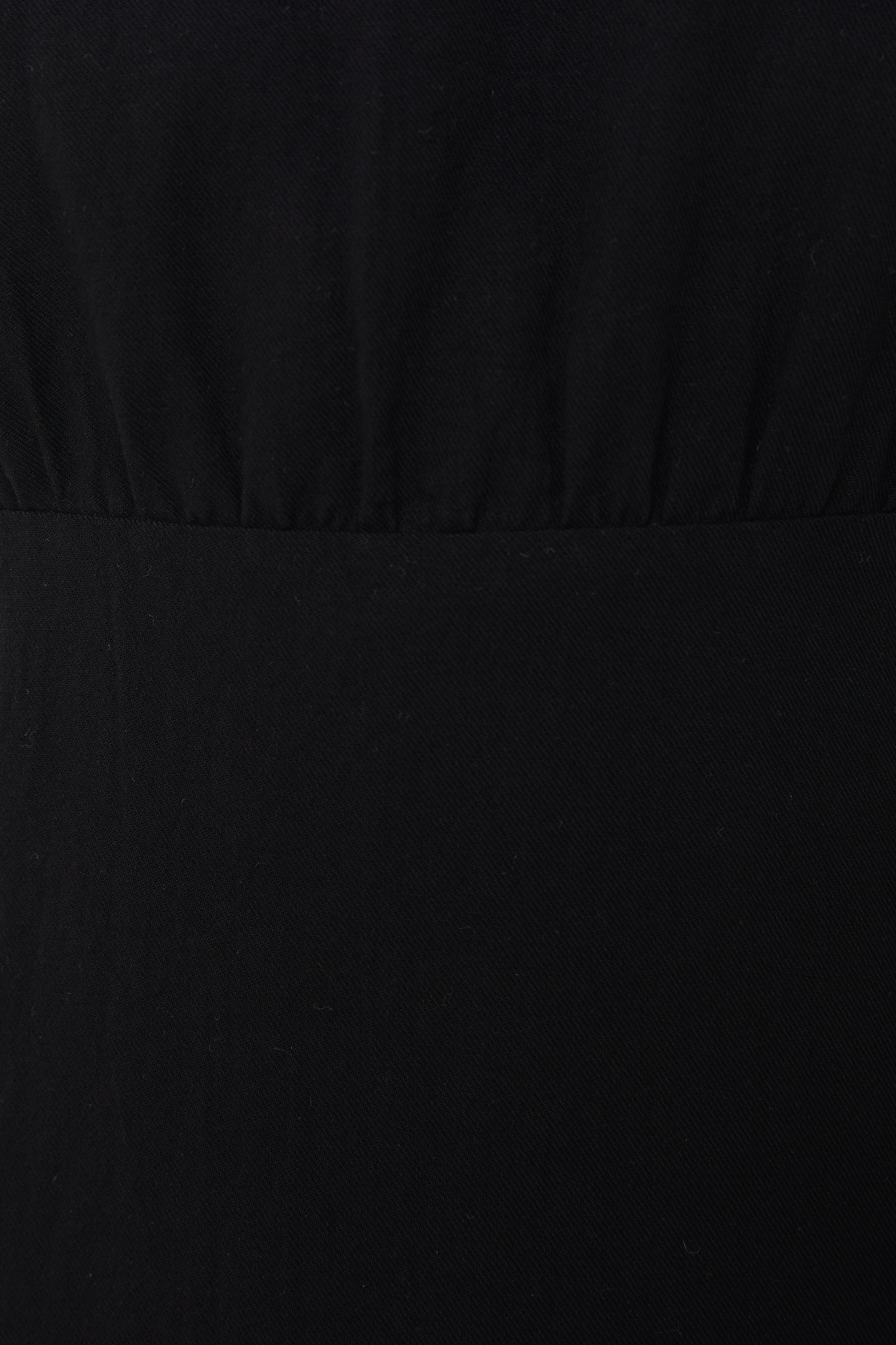 Waisted Midi Dress in Black