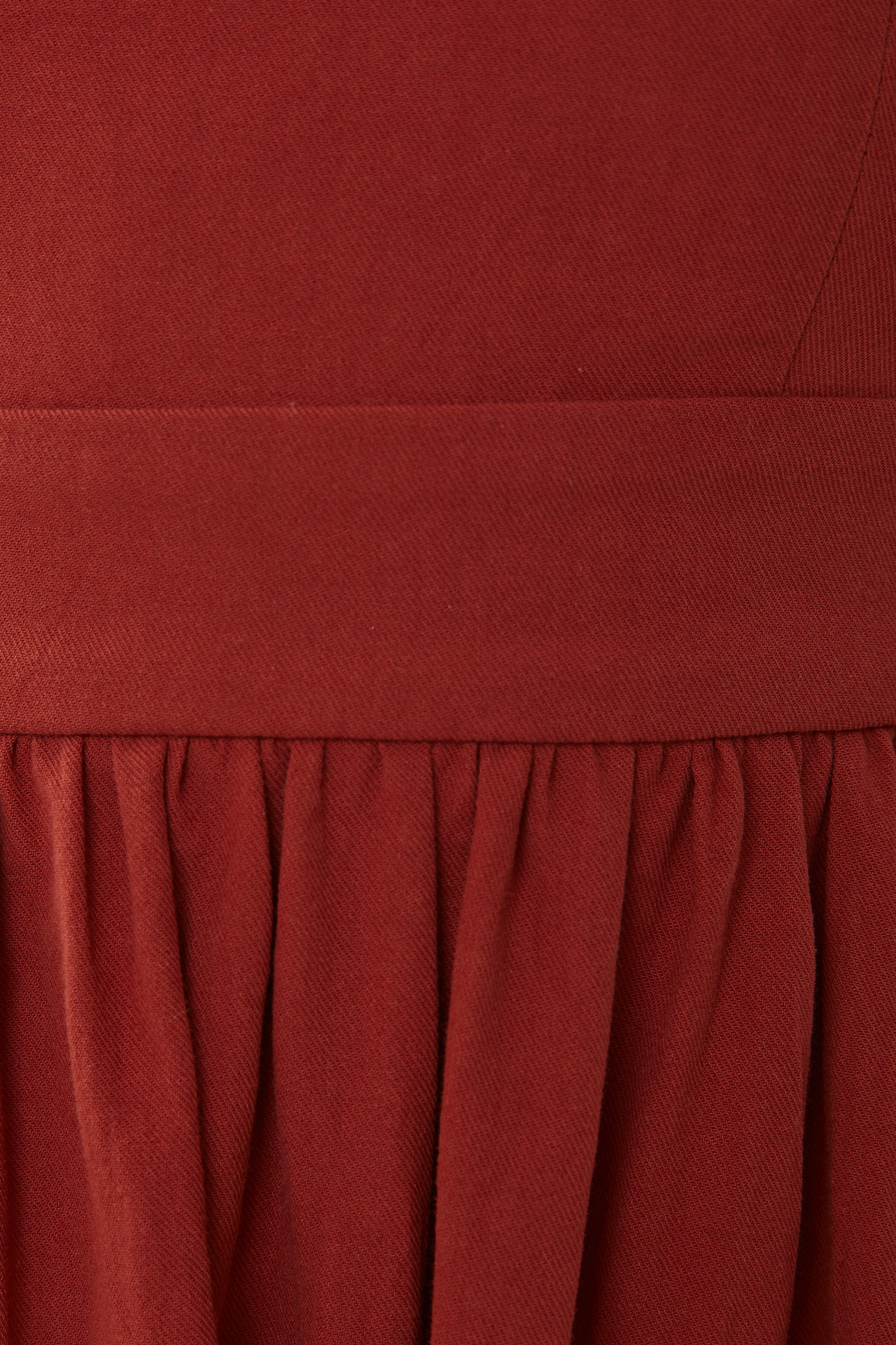 Crossback Cotton Midi Dress in Sienna