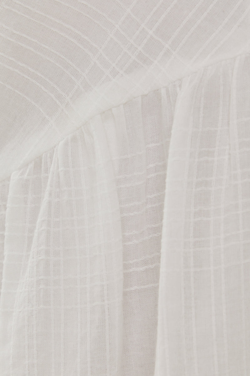 Cotton Mini Sundress in White