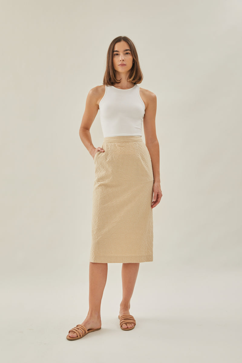 Classic Straight Skirt in Mellow