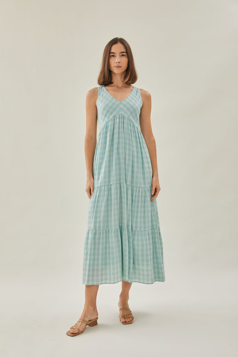 Tiered Maxi Sundress in Frost
