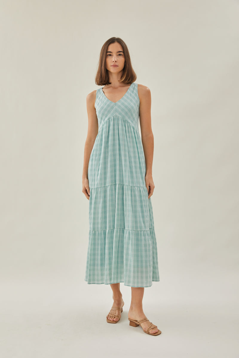 Tiered Maxi Sundress in Frost