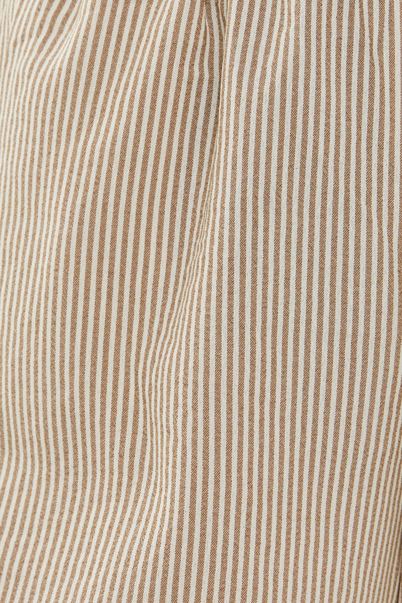 Straight Pants in Stripe Brown