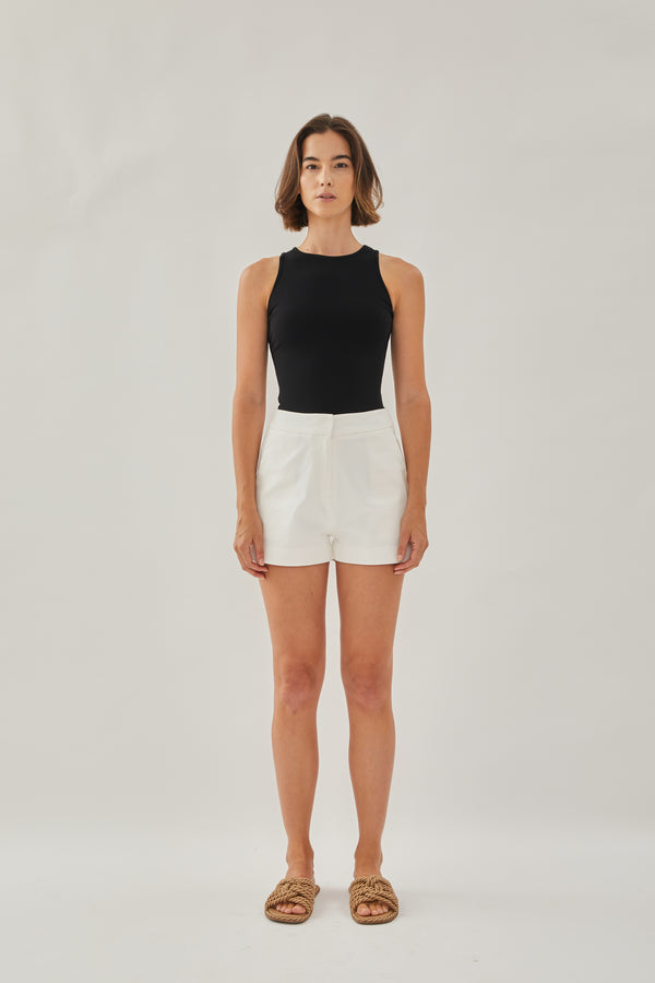 Classic Cotton Shorts in White