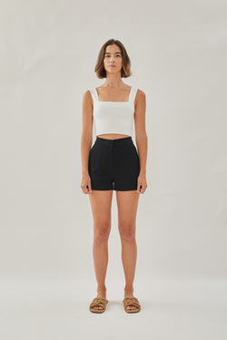 Classic Cotton Shorts in Black