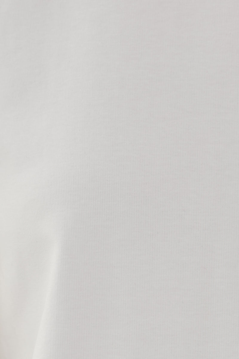 STUDIOS Cotton Stitched Tee in White