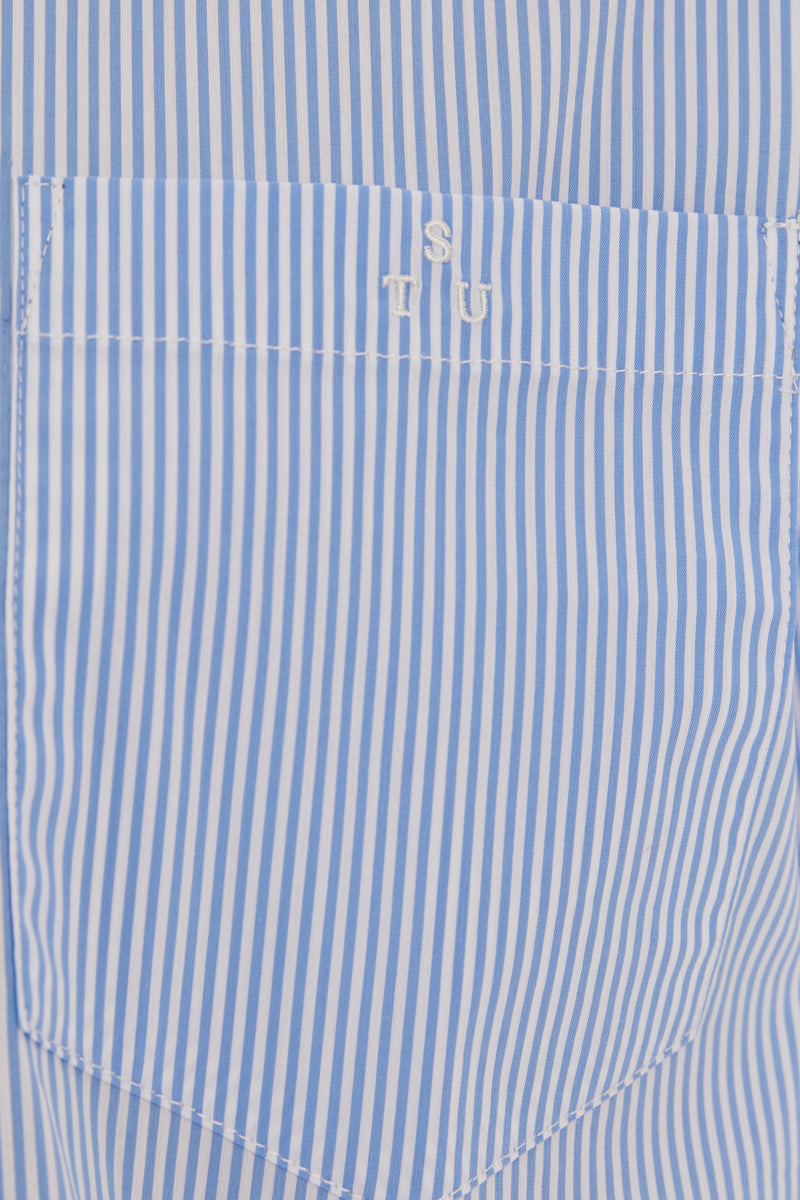 STUDIOS Pocket Shirt in Stripe Blue