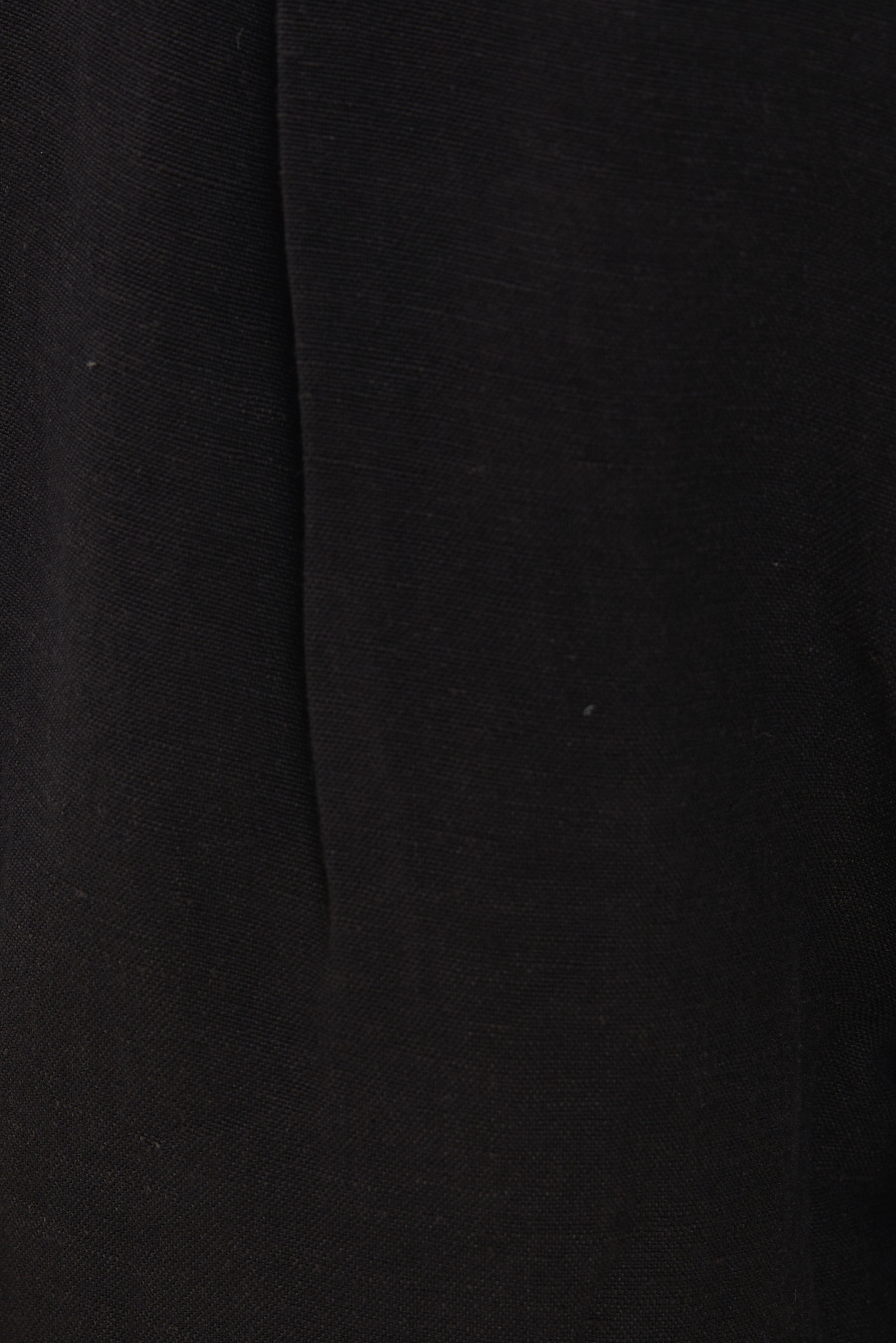 Linen Suit Trousers in Black