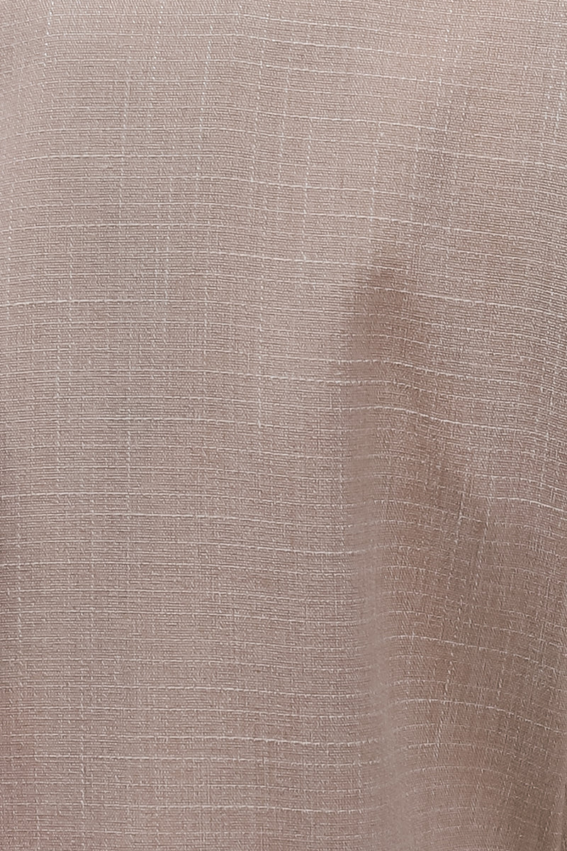 High Waisted Textured Culottes In Beige
