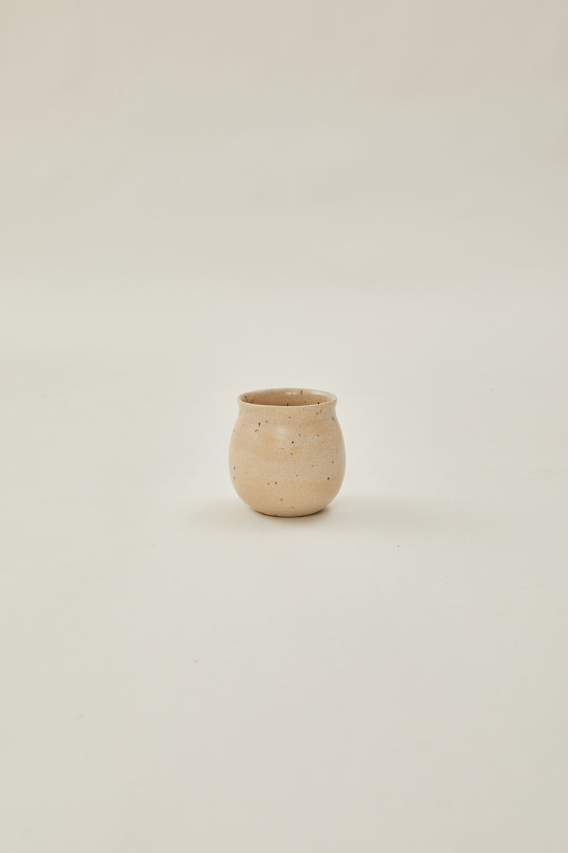 Bell-bottomed Cup with Organic Rim in Sandstone