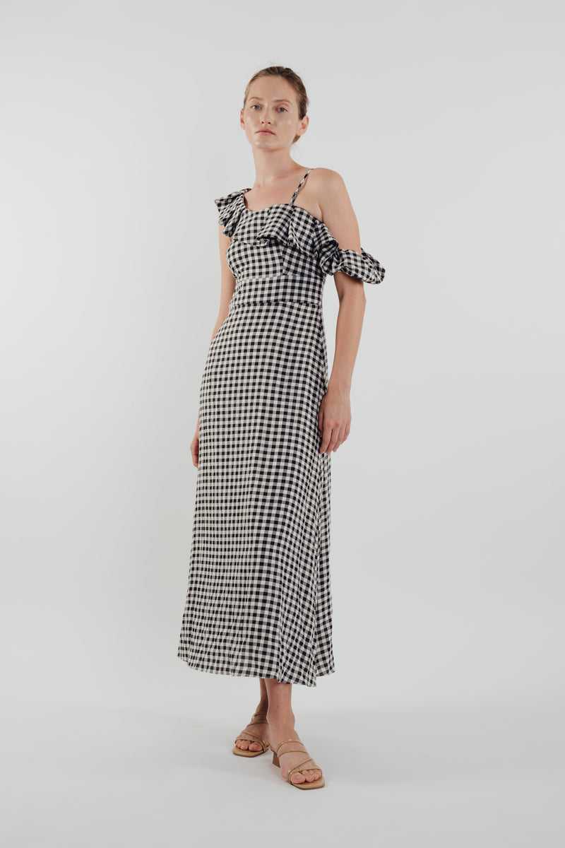 Toga Gingham Maxi Dress