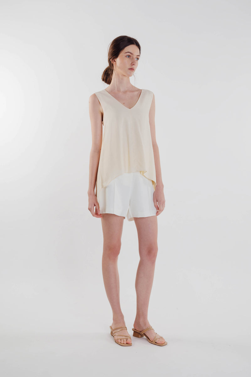 Two-way Asymmetrical Top in Soft Yellow