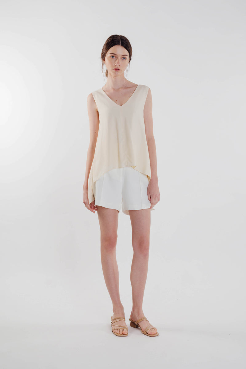 Two-way Asymmetrical Top in Soft Yellow