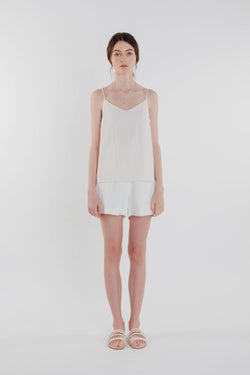 V-neck Camisole in Pearl