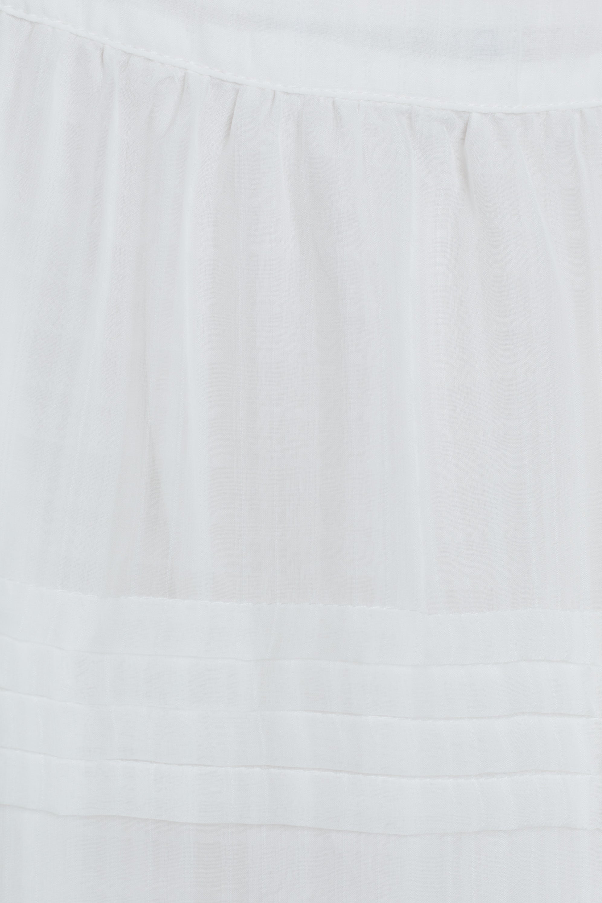 Panelled Midi Dress in White