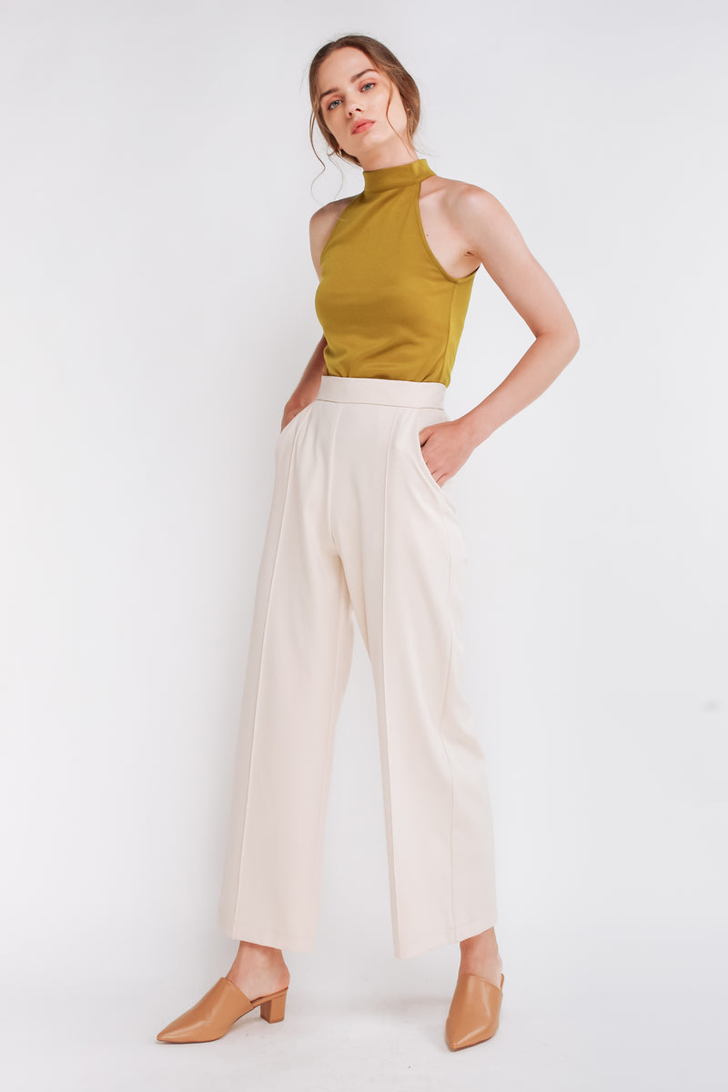 Halter Neck Top In Mustard