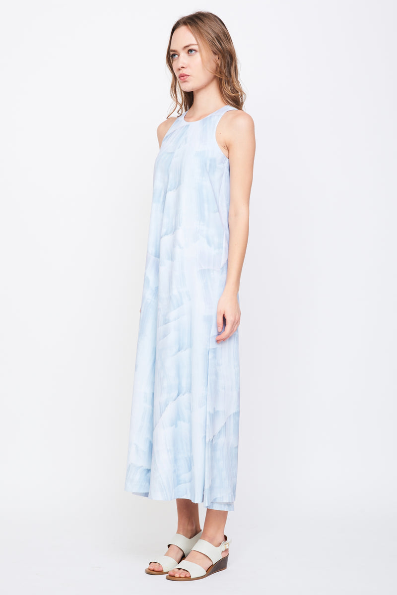 Sleeveless Maxi Dress In Print