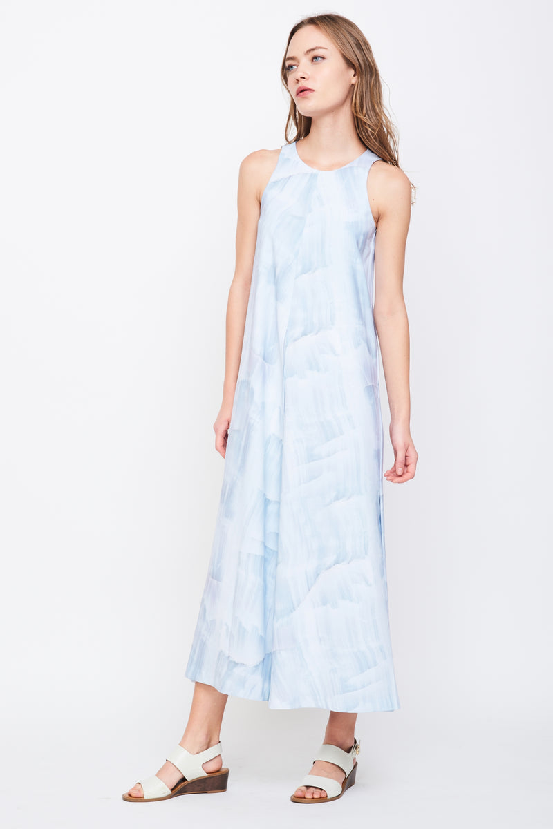 Sleeveless Maxi Dress In Print
